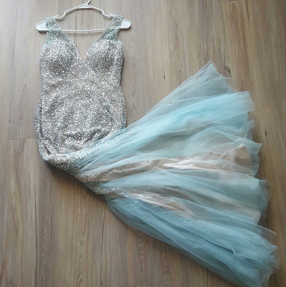 Rhinestone/sequin Prom Dress